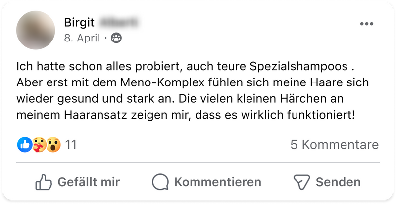 Meno haarausfall birgit