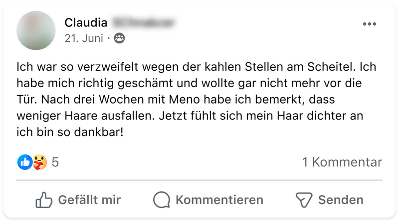 Meno haarausfall claudia