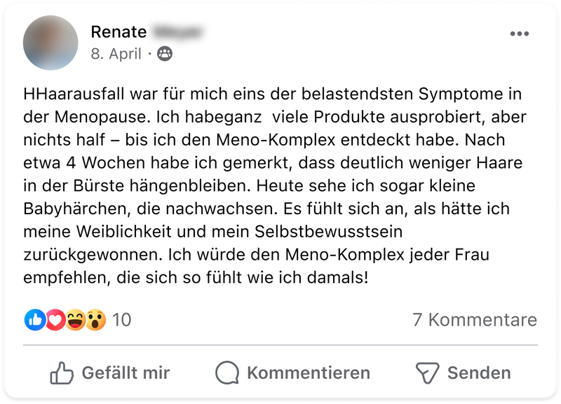 Meno haarausfall renate