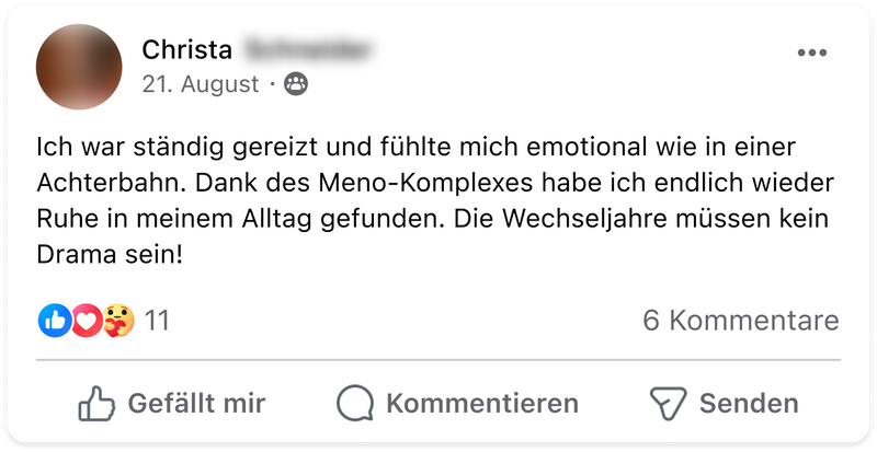 Meno stimmungsschwankungen christa