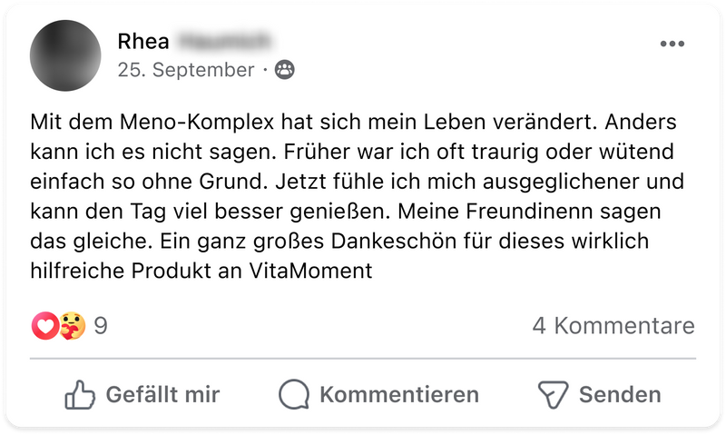 Meno stimmungsschwankungen rhea
