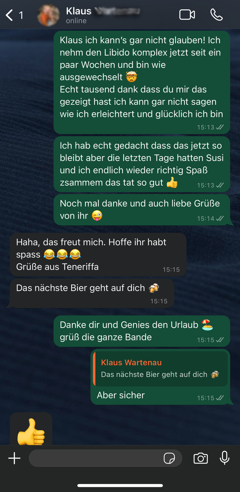 Nachricht klaus nachher