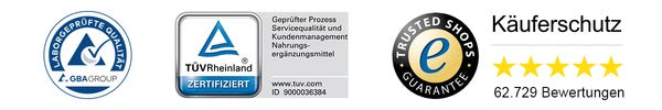 GBA, TÜV und Trustedshops Siegel